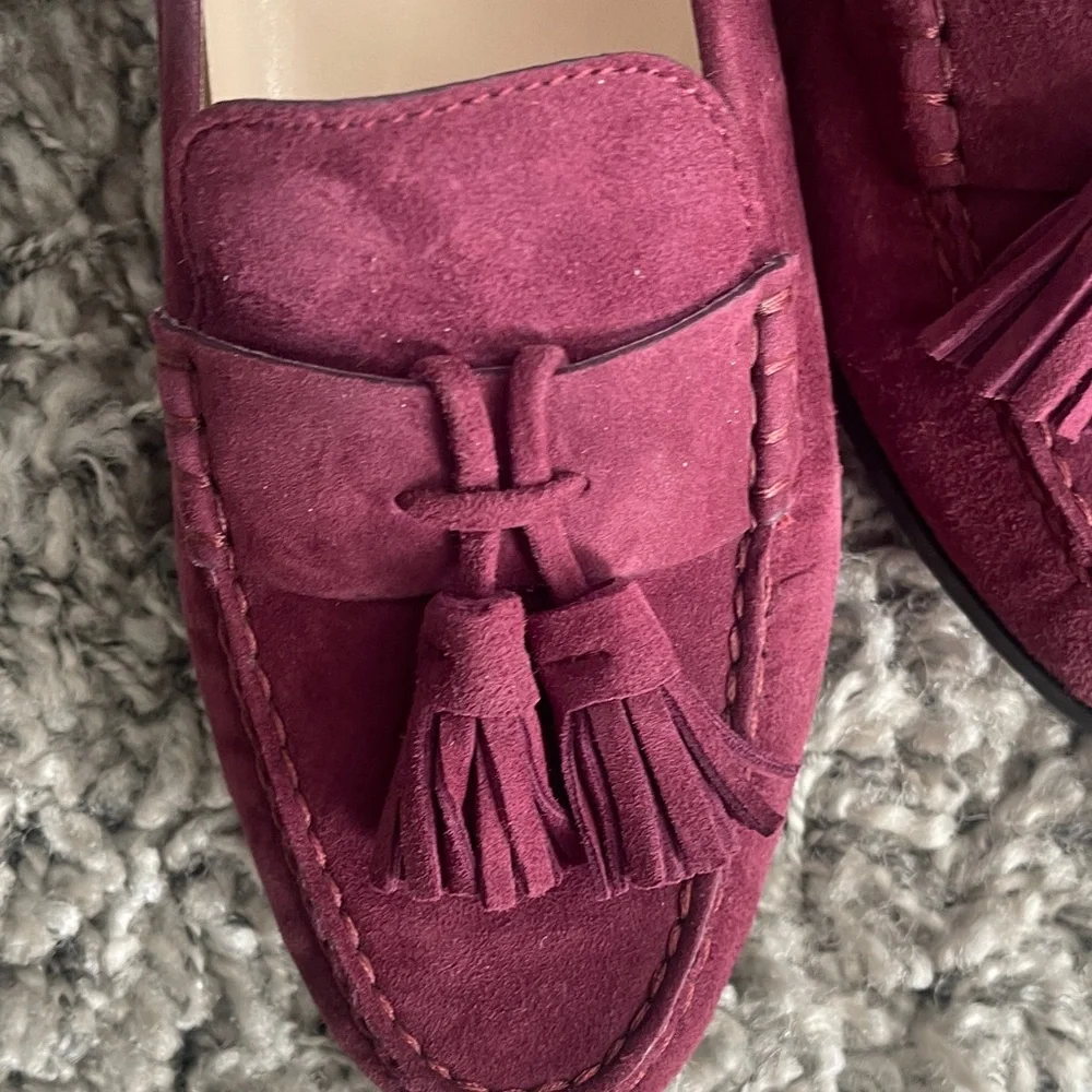 Cole Haan Grand OS NWOB Burgundy Tassel Loafers Sz 8